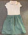 Gingham Dress with White Top - 9 Years